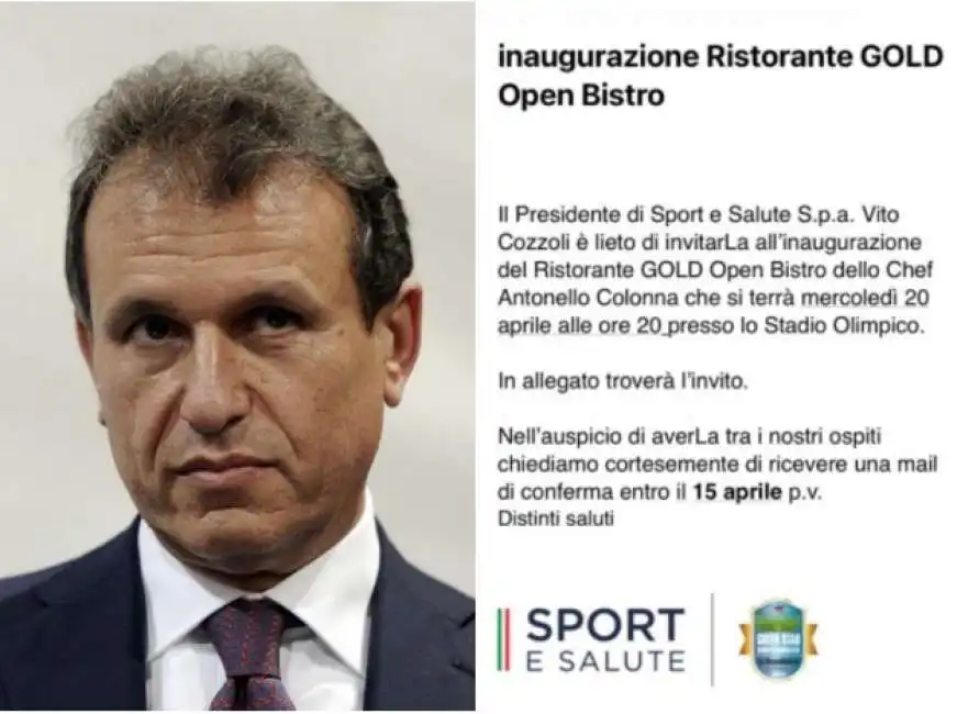 vito cozzoli sport e salute