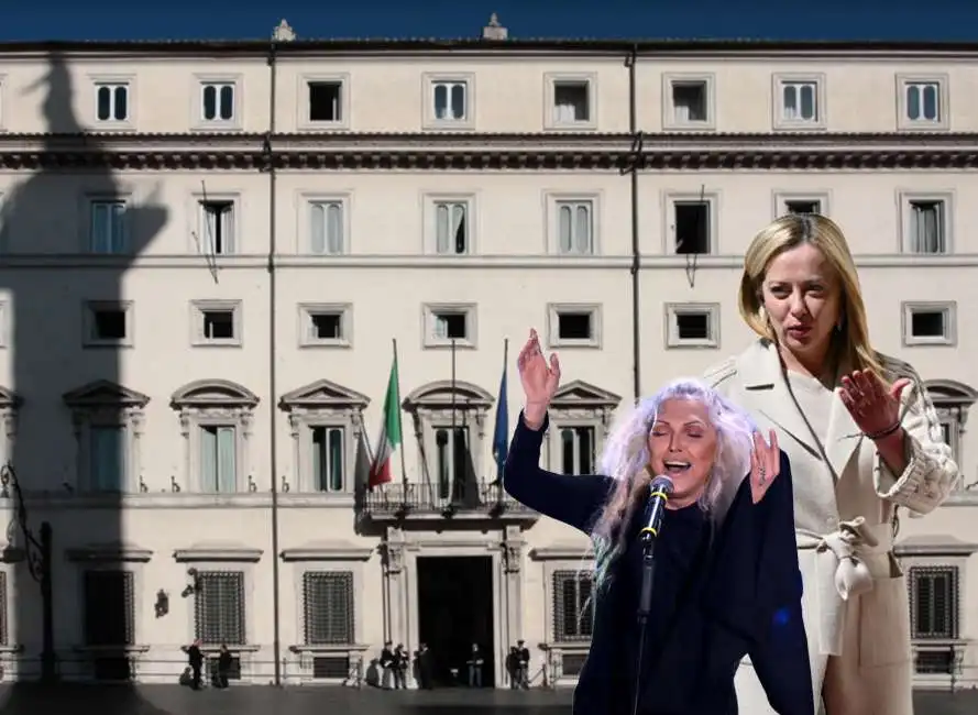 anna oxa giorgia meloni palazzo chigi 