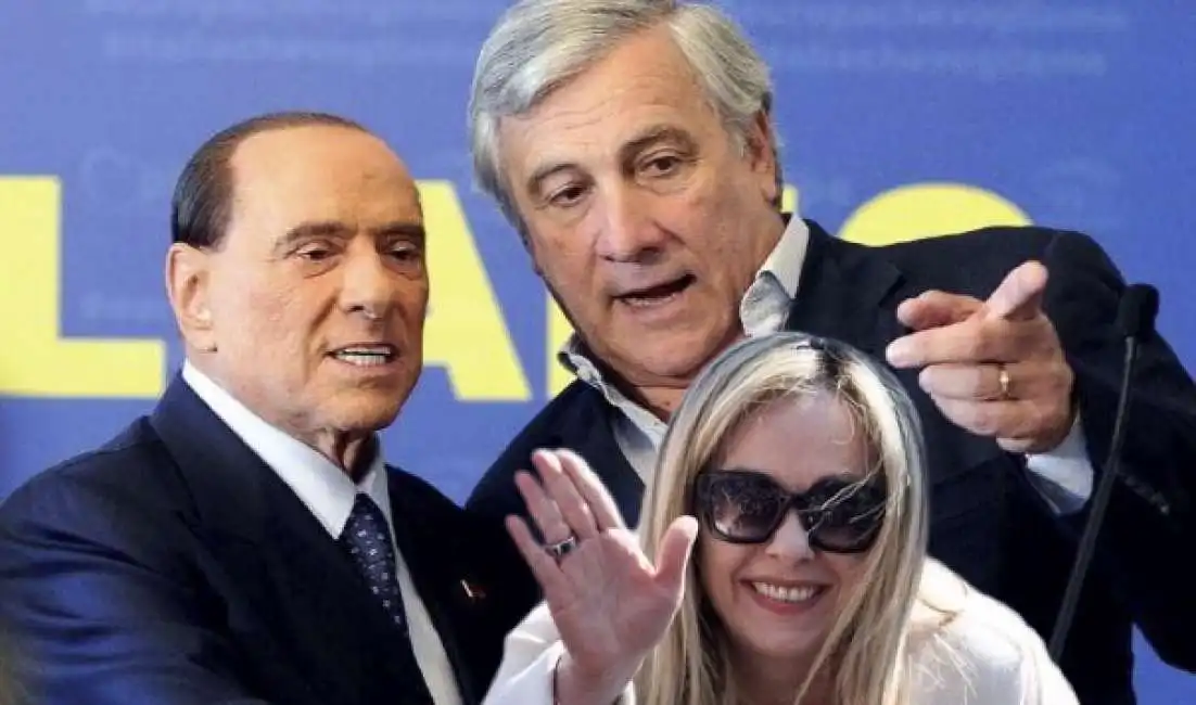 berlusconi tajani meloni