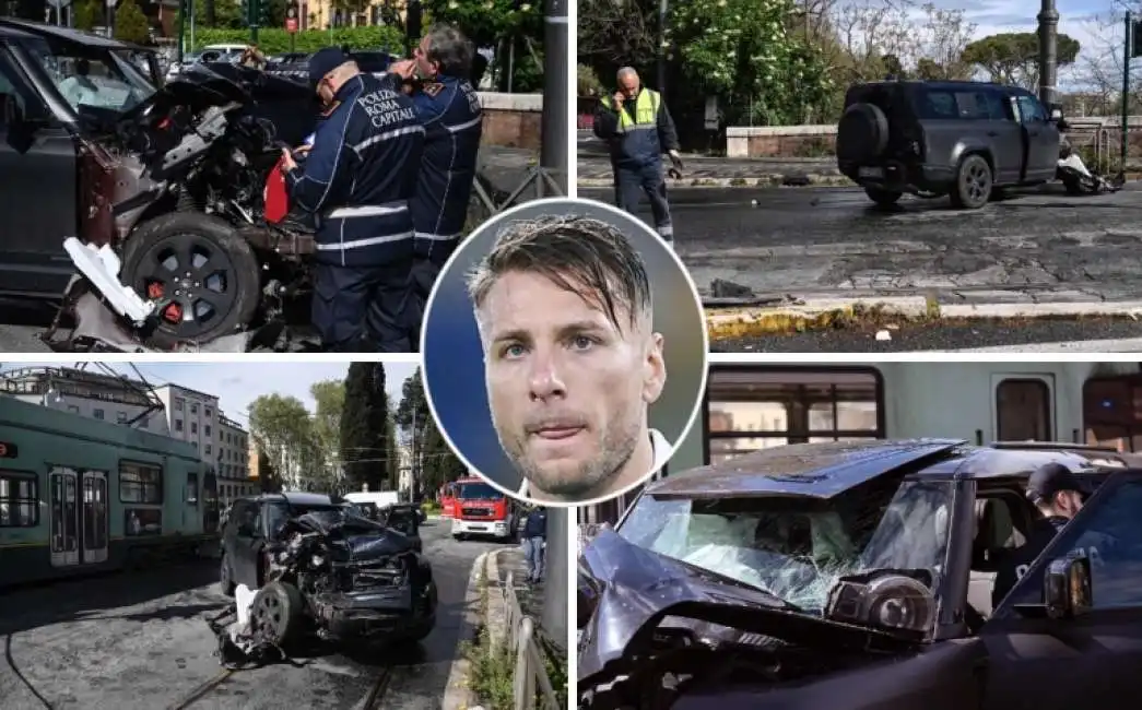 ciro immobile incidente auto tram roma 