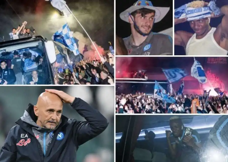 festeggiamenti dopo juve napoli luciano spalletti 