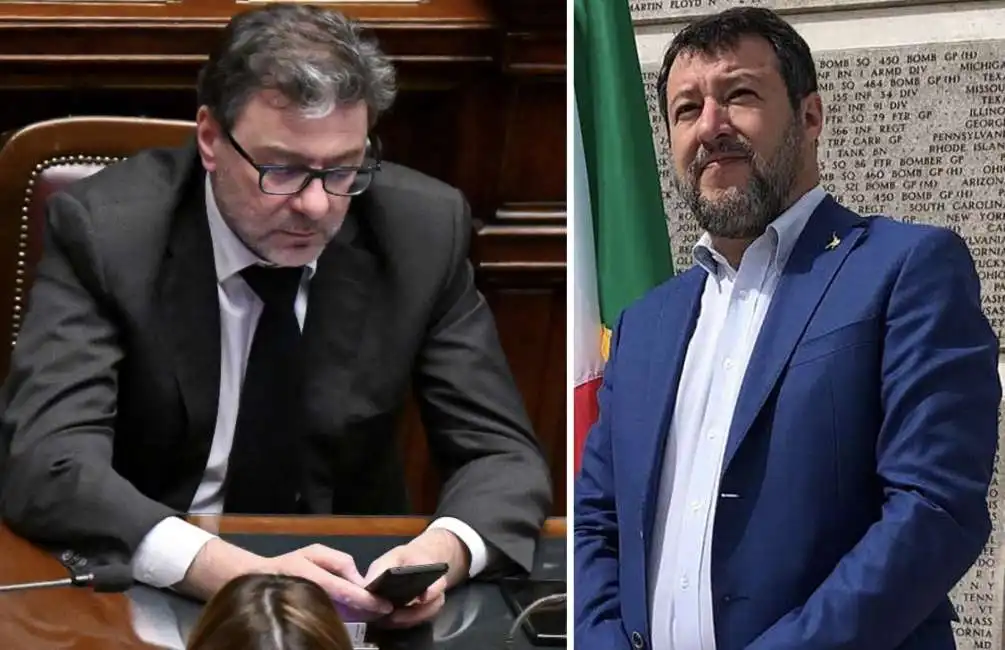 giancarlo giorgetti matteo salvini 