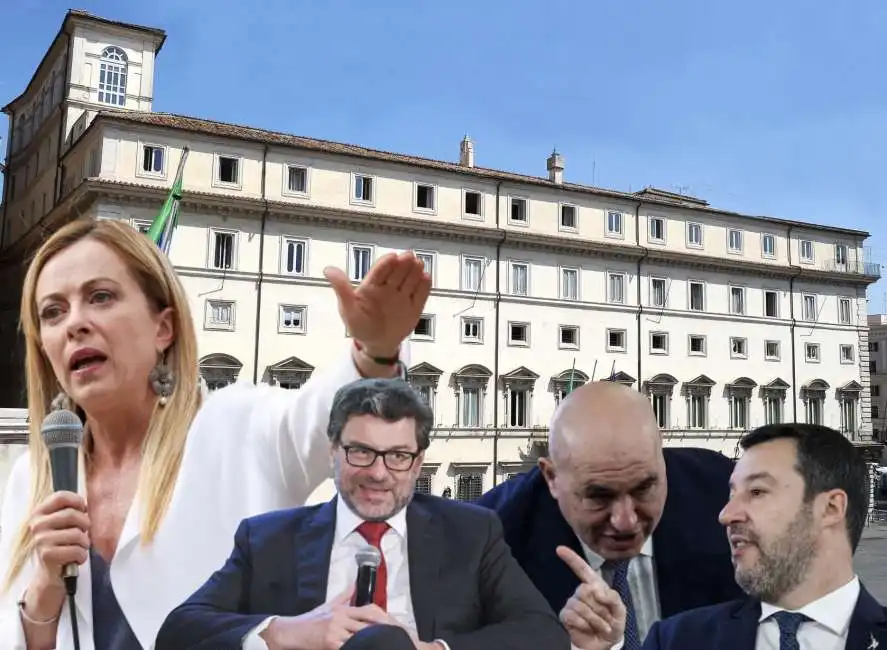 giorgia meloni giancarlo giorgetti matteo salvini guido crosetto 