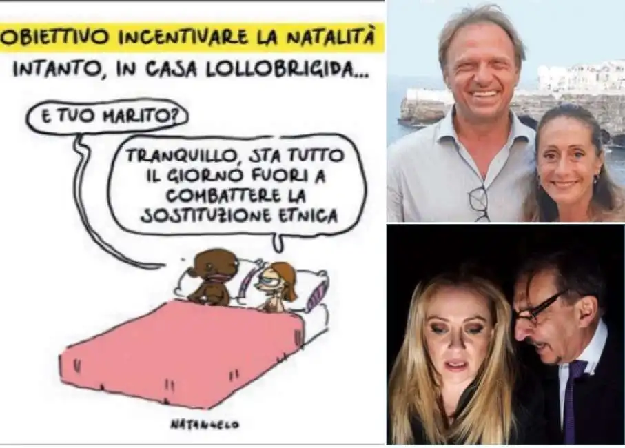 giorgia meloni vignetta fatto quotidiano natangelo arianna lollobrigida