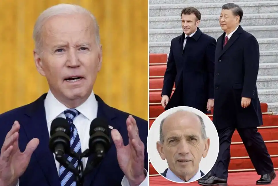 joe biden domenico quirico xi jinping emmanuel macron 