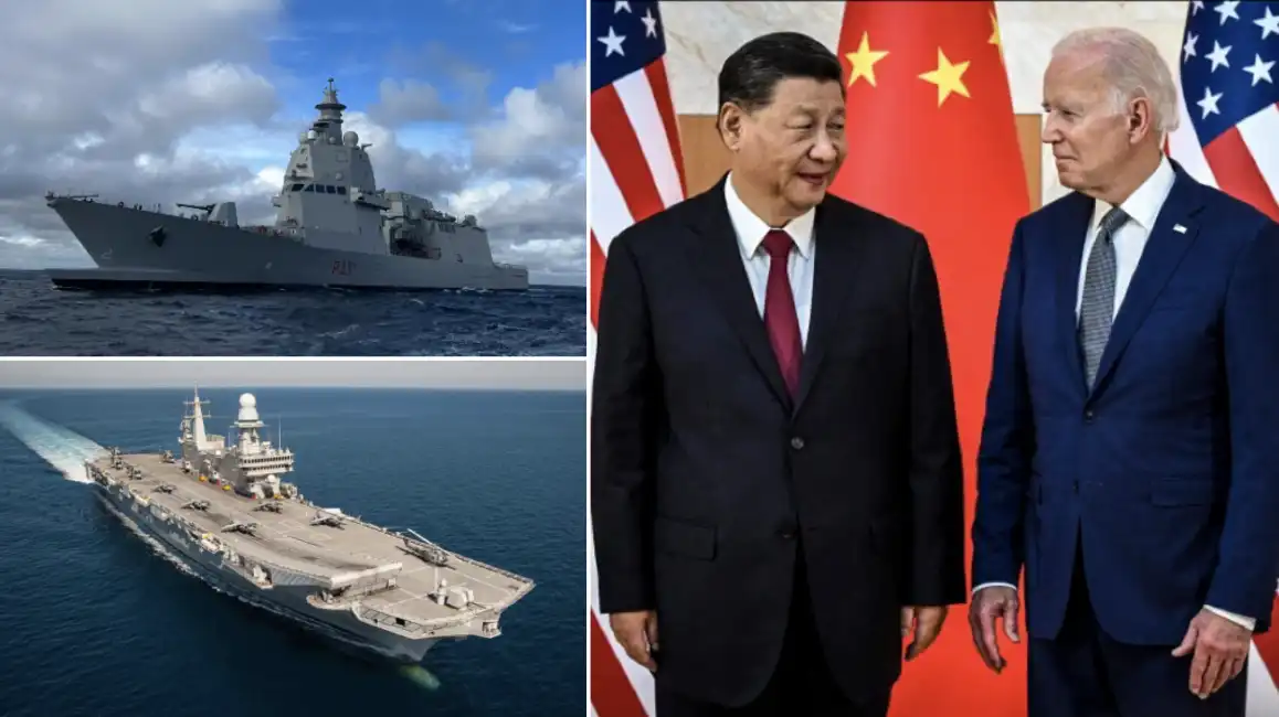 joe biden xi jinping navi militari portaerei cavour nave morosini