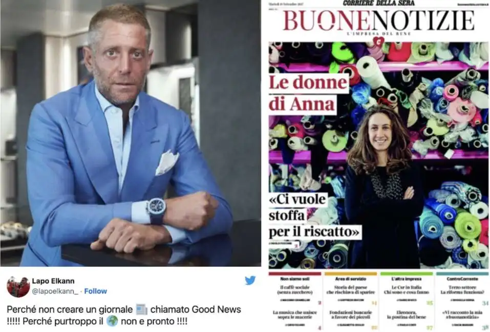 lapo elkann corriere buone notizie 