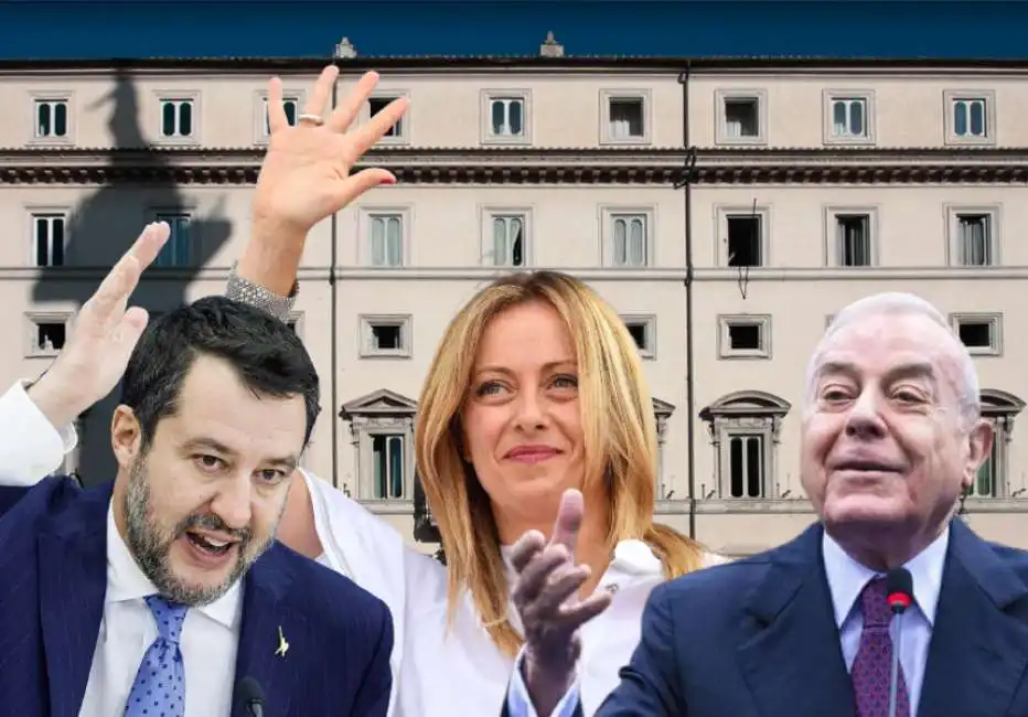 matteo salvini giorgia meloni gianni letta