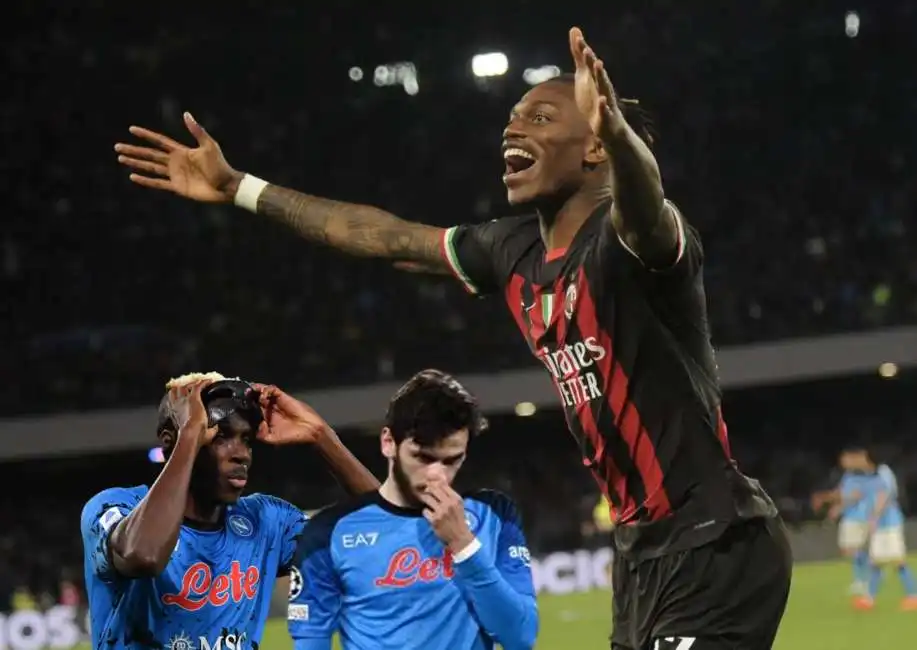 rafa leao kvara osimhem napoli milan champions