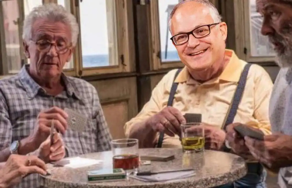 roberto gualtieri gioca a carte scopa meme 