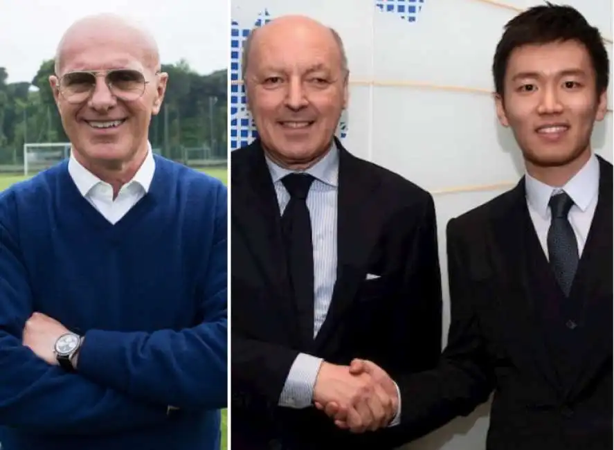 arrigo sacchi steven zhang giuseppe beppe marotta 