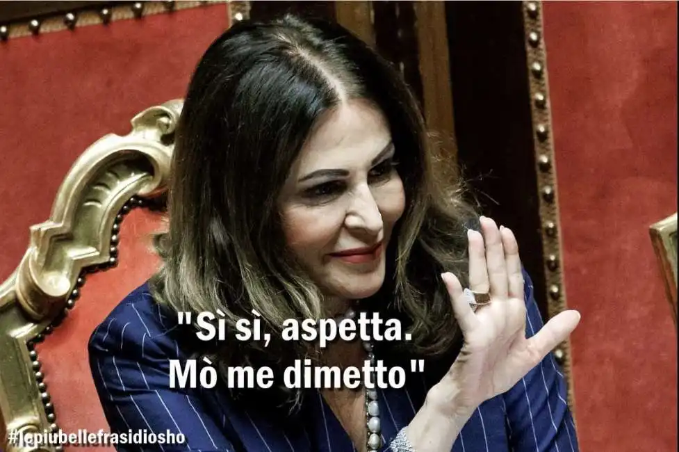 daniela santanche dimissioni - frasi osho vignetta