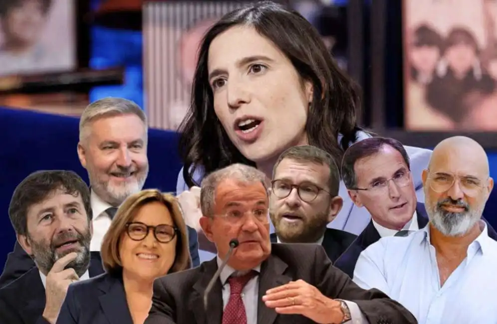 elly schlein peppe provenzano dario franceschini lucia annunziata francesco boccia lorenzo guerini romano prodi 