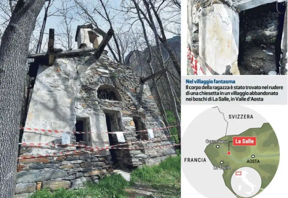 equilivaz - la salle - aosta - la chiesetta dove e' stato ritrovato il corpo di una ragazza aosta chiesa 