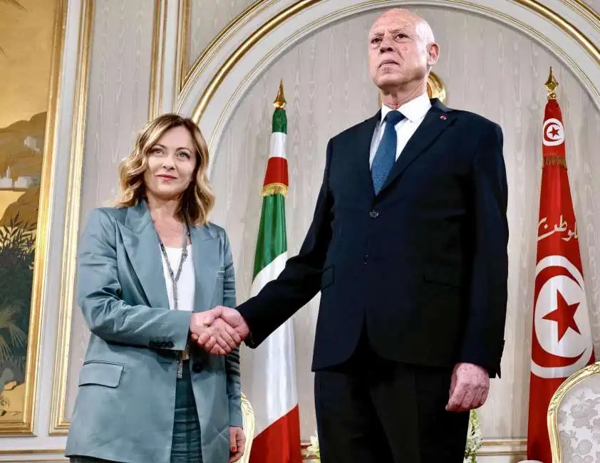 giorgia meloni e kais saied - 17 aprile 2024