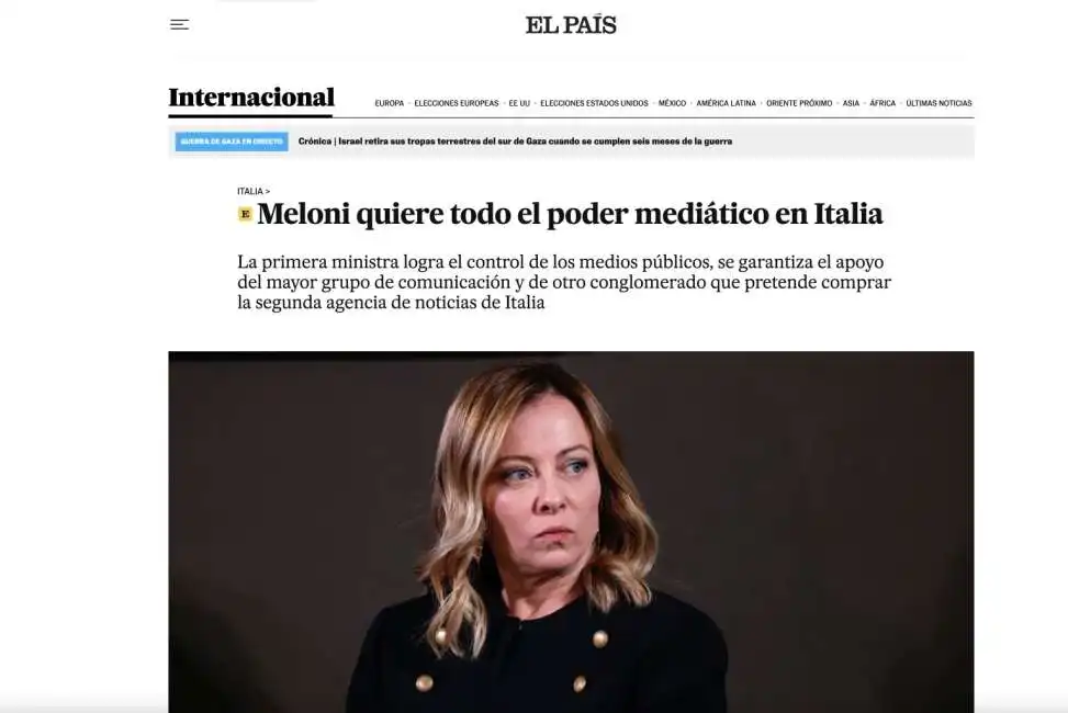 giorgia meloni el pais