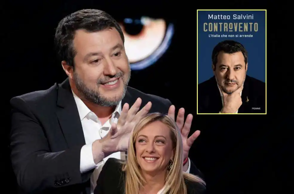 giorgia meloni matteo salvini controvento