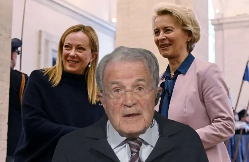 giorgia meloni romano prodi ursula von der leyen 