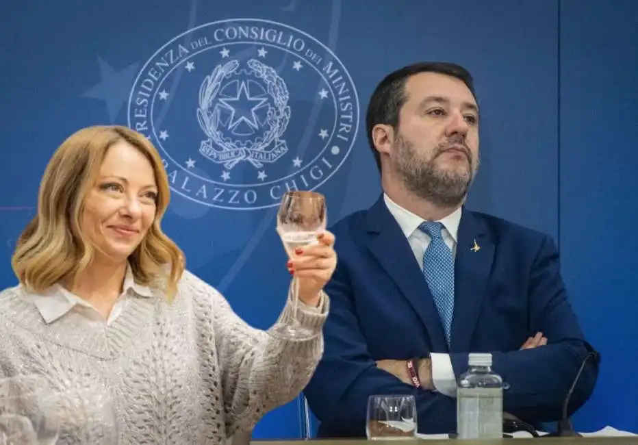 giorgia meloni vinitaly matteo salvini