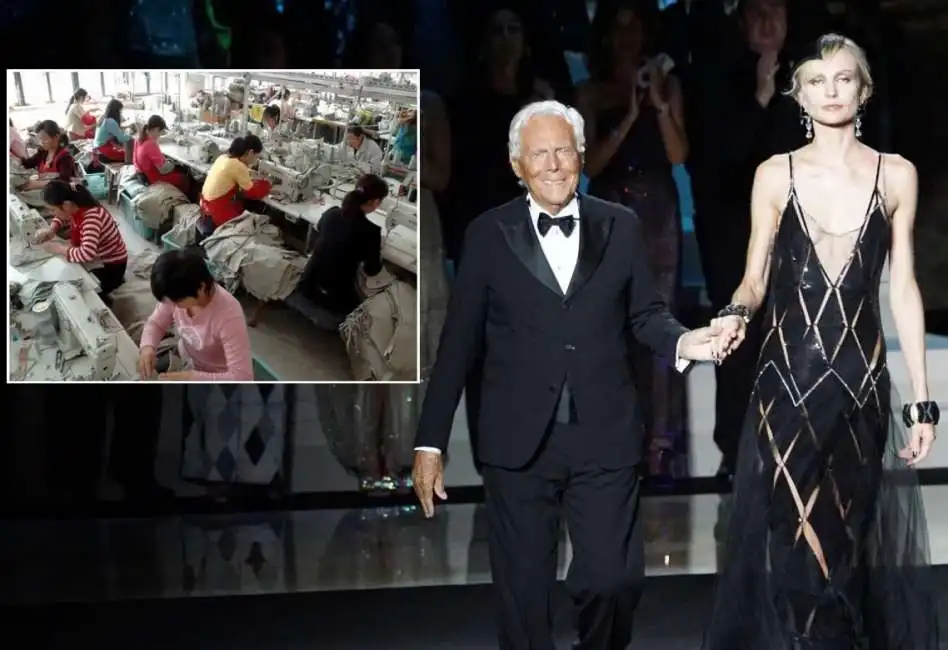 giorgio armani lavoratori sfruttati cinesi caporalato