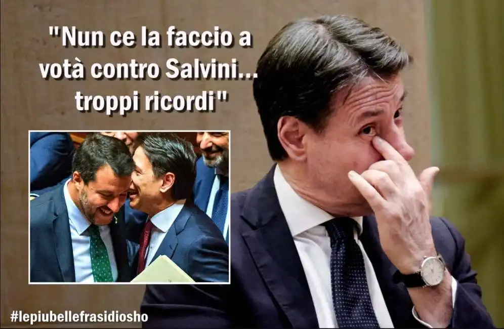 giuseppe conte matteo salvini vignetta osho