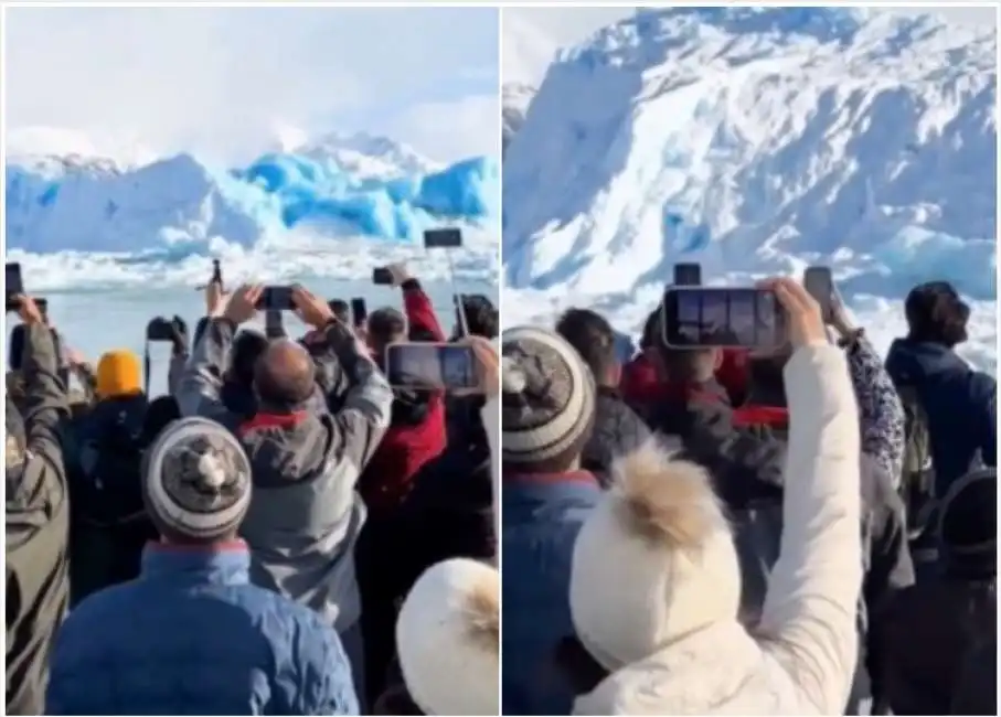 iceberg si ribalta in patagonia