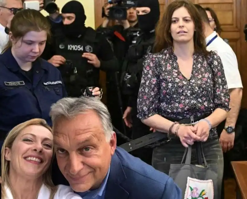 ilaria salis giorgia meloni victor orban