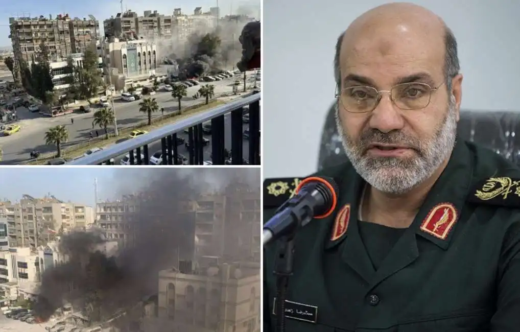 mohammad reza zahedi attacco israeliano all ambasciata iraniana a damasco, in siria - 2 raid