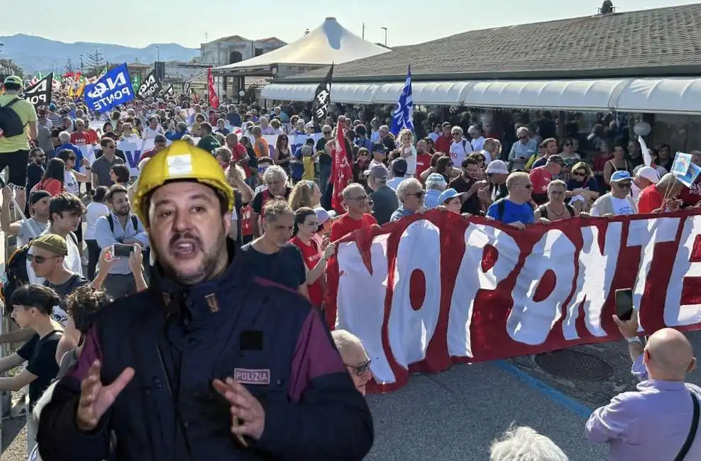 ponte sullo stretto matteo salvini messina