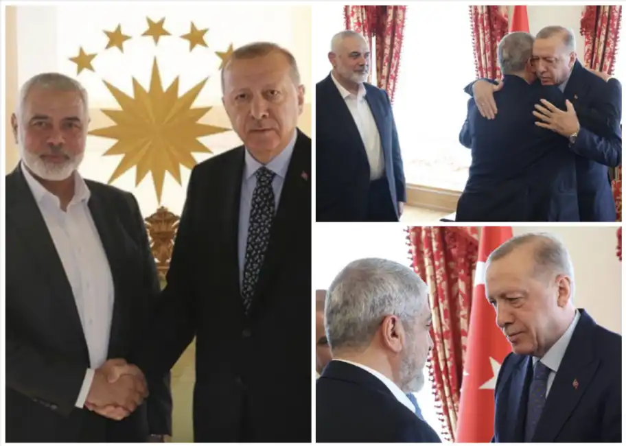 recep tayyip erdogan ismail haniyeh