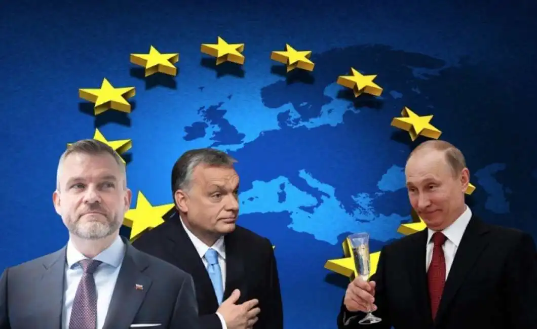 unione europea slovacchia russia ungheria viktor orban vladimir putin peter pellegrini 