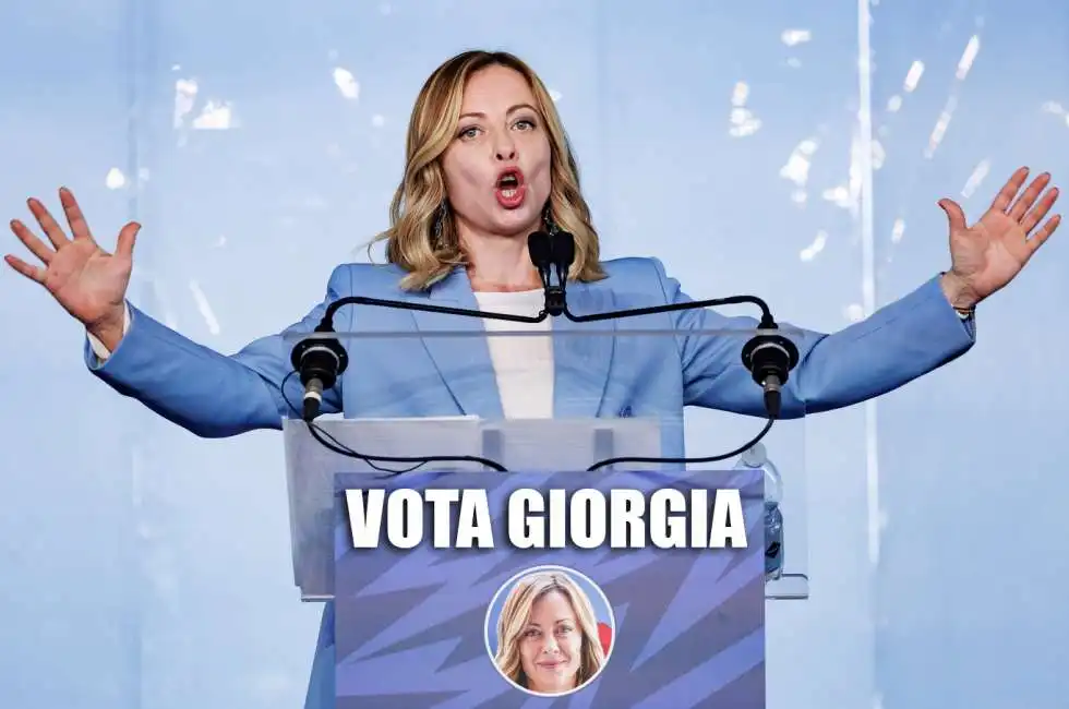 vota giorgia meloni meme 