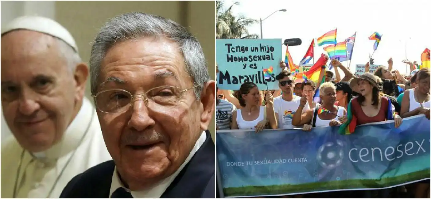 castro papa gay pride cuba raul mariela