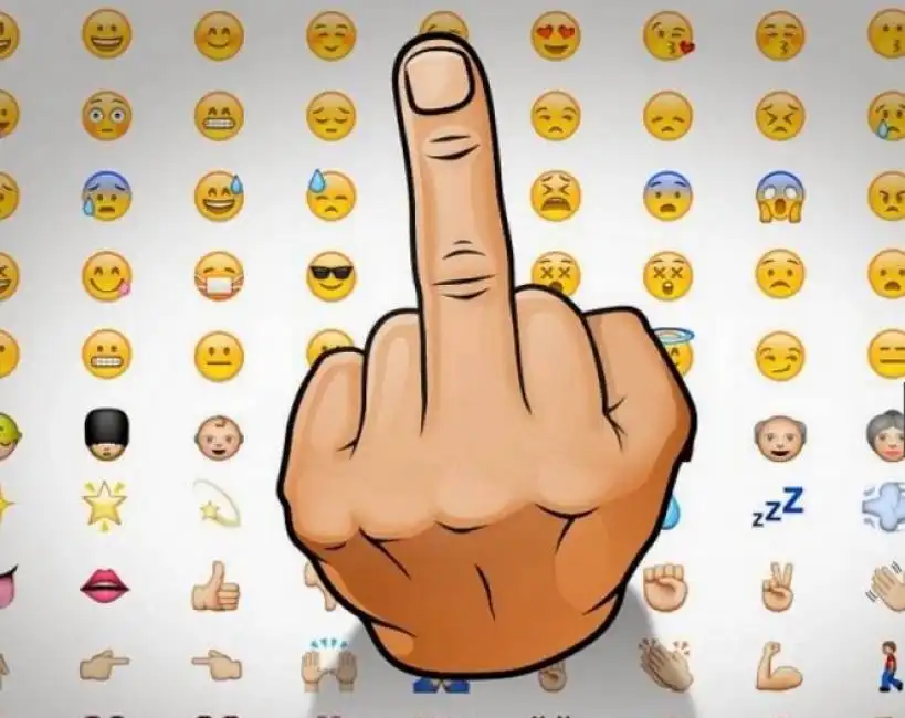 emoticon dito medio