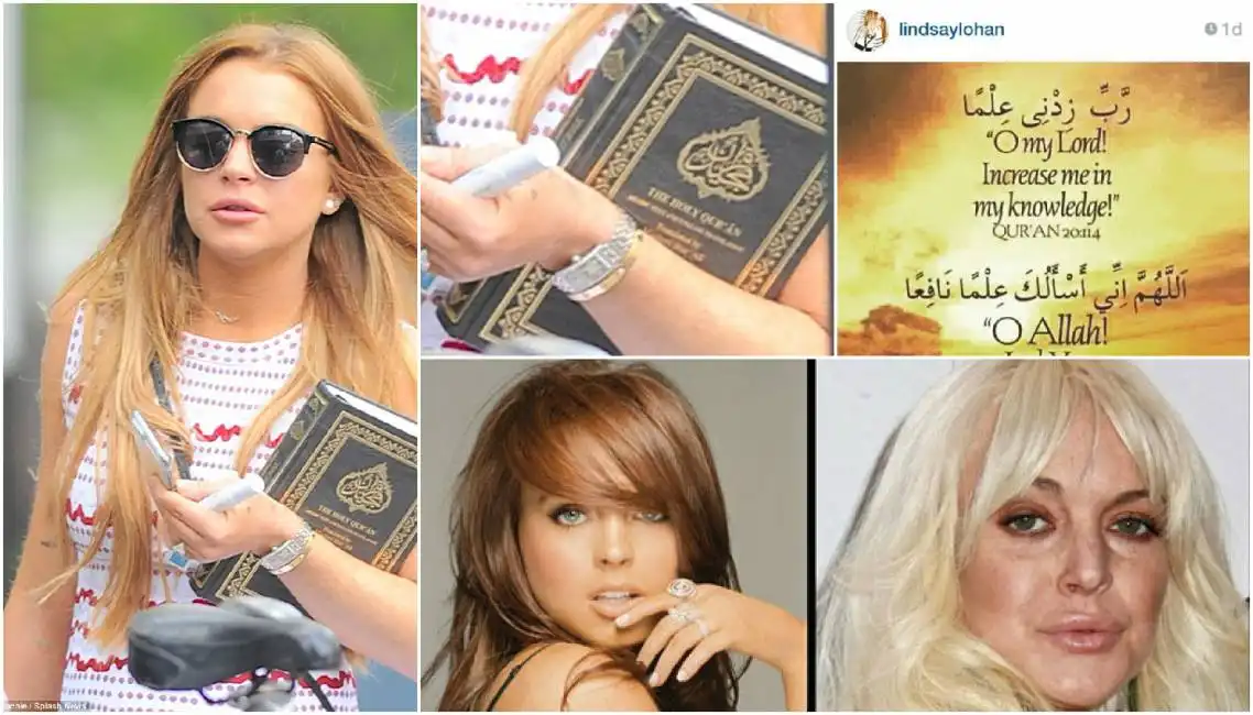 lindsay lohan islam corano