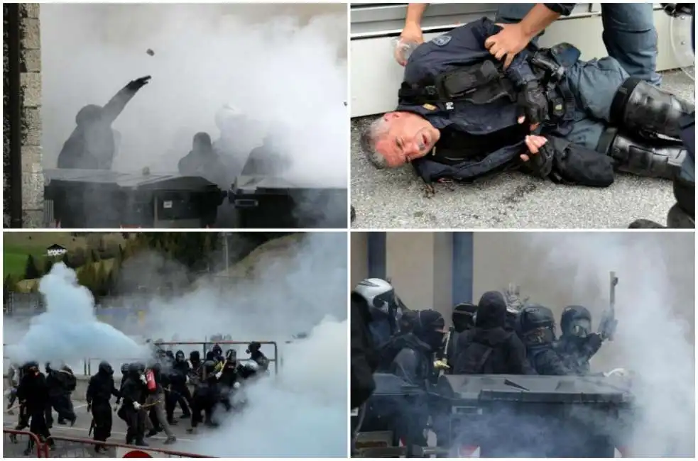 brennero scontri polizia black bloc