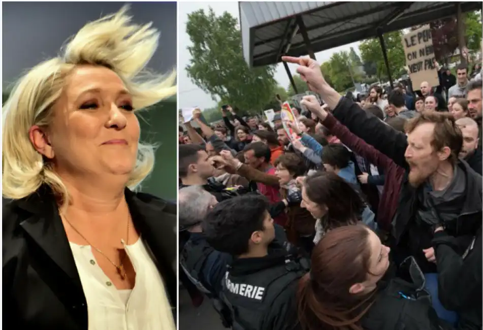 le pen contestata bretagna