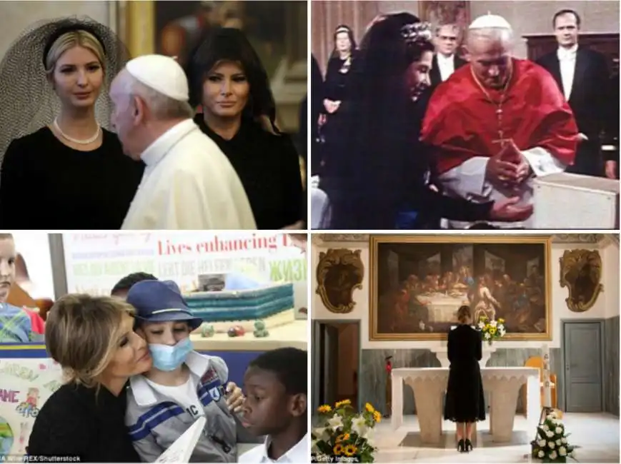 melania trump vaticano