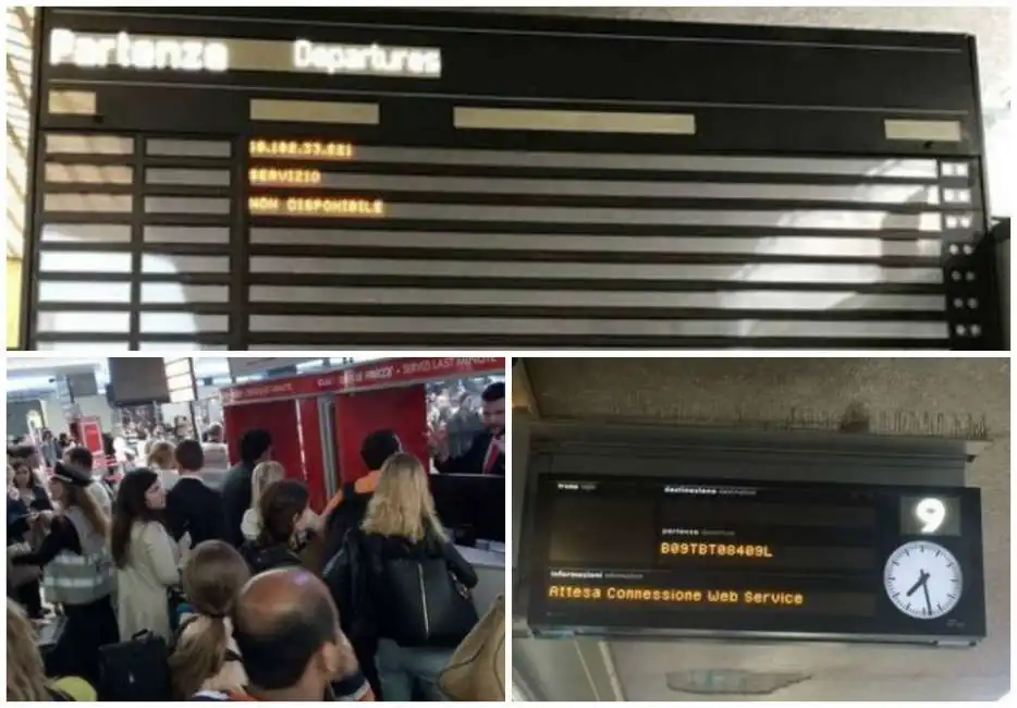 termini down stazione bloccata