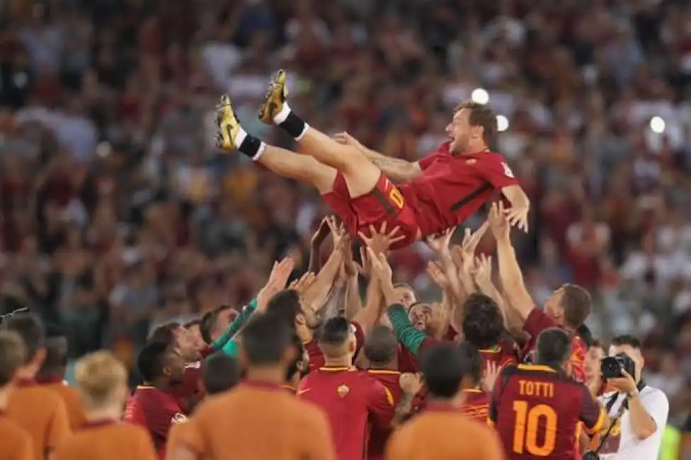 totti festa addio roma