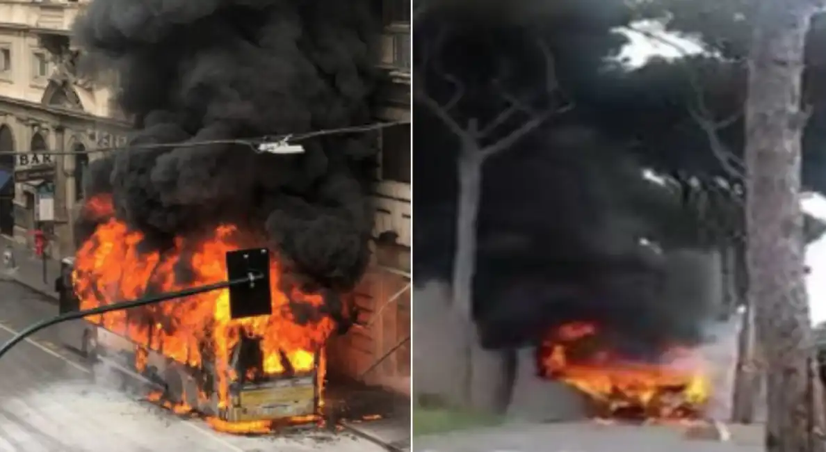 autobus atac a fuoco