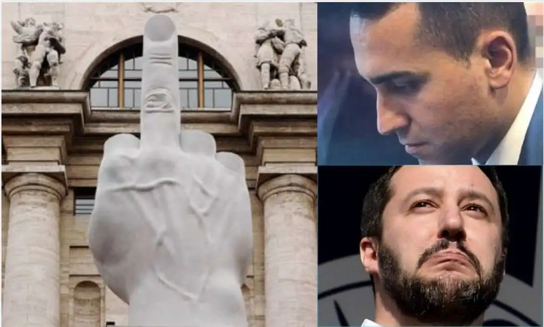 borsa salvini di maio