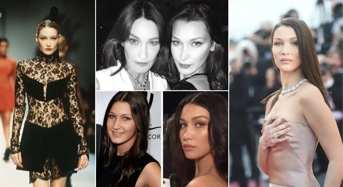 carla bruni e bella hadid