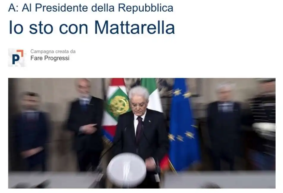 petizione pro mattarella