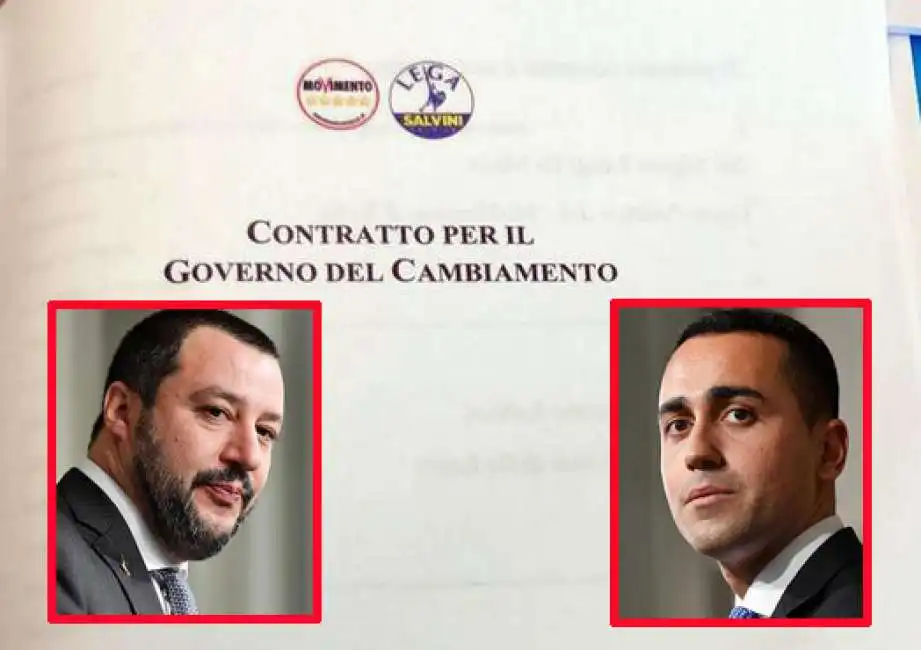 salvini di maio contratto lega m5s