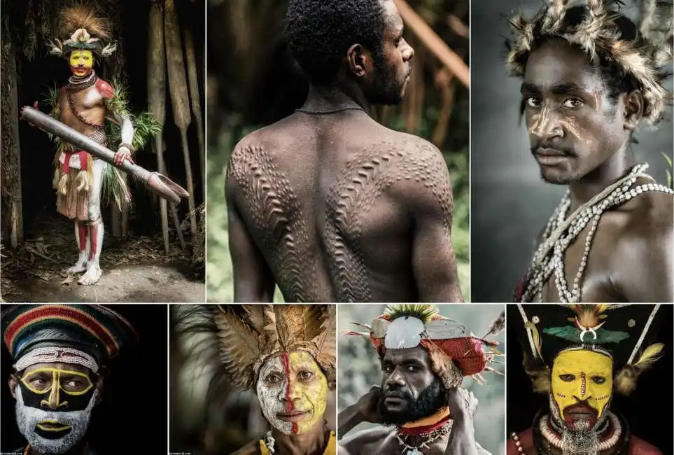 tribu' coccodrillo papua nuova guinea