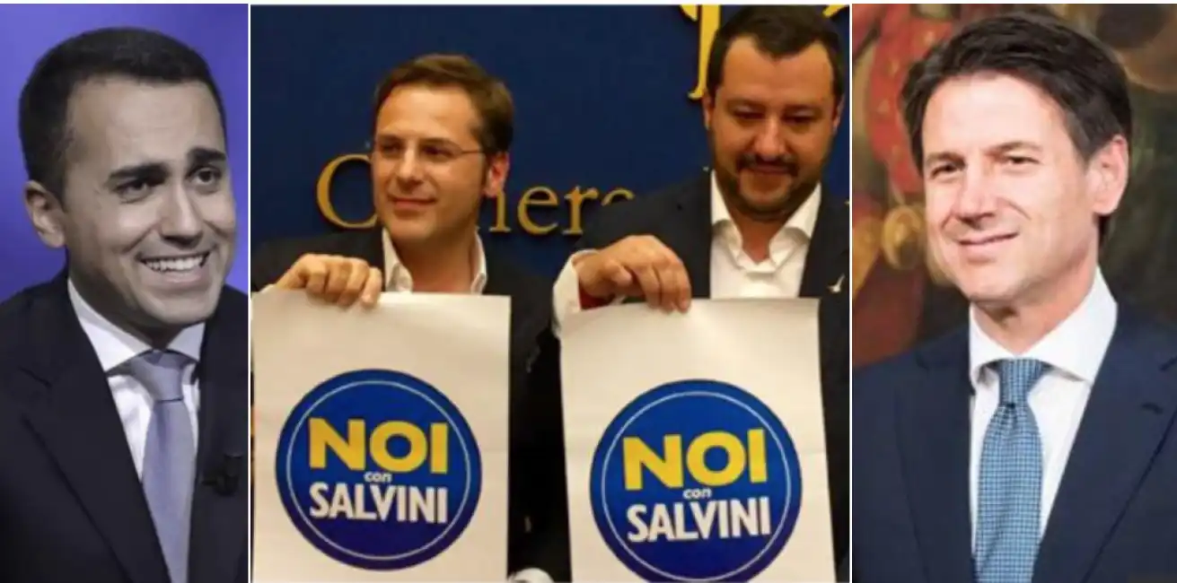 di maio salvini siri conte