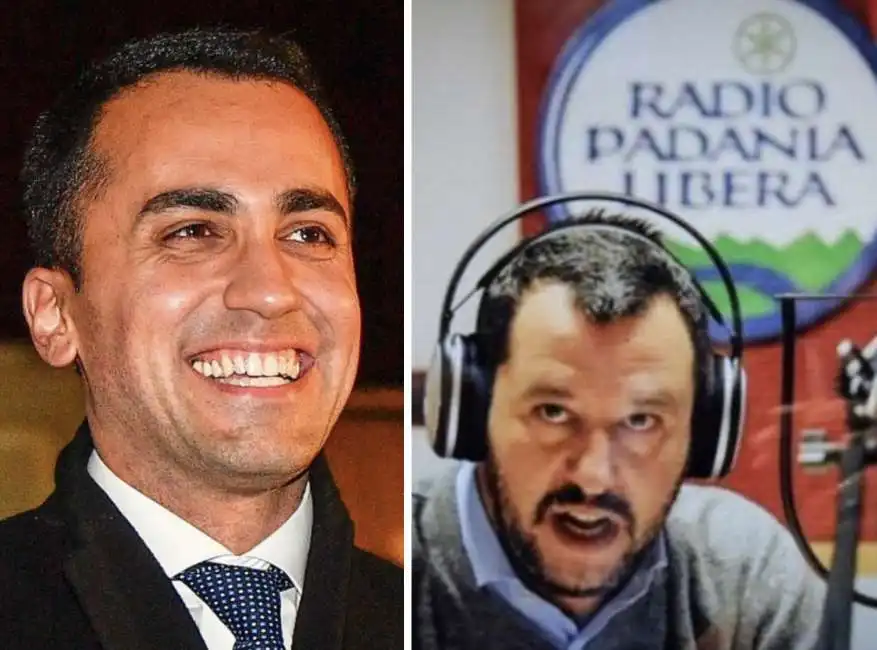 luigi di maio matteo salvini radio padania