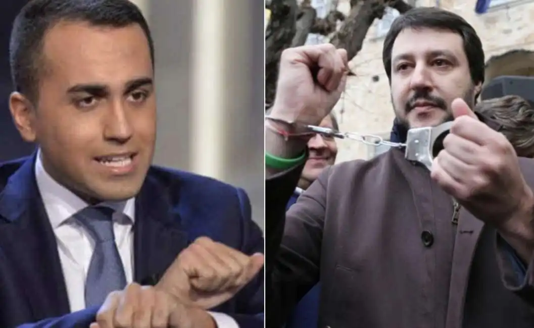 matteo salvini luigi di maio manette