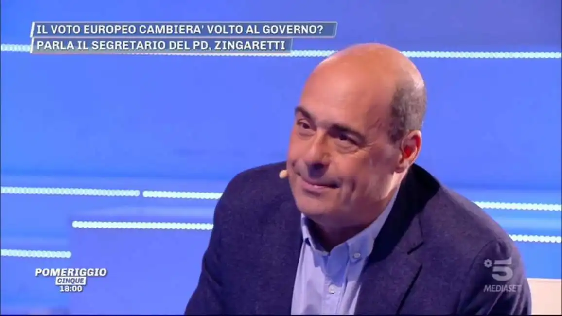 nicola zingaretti a pomeriggio 5